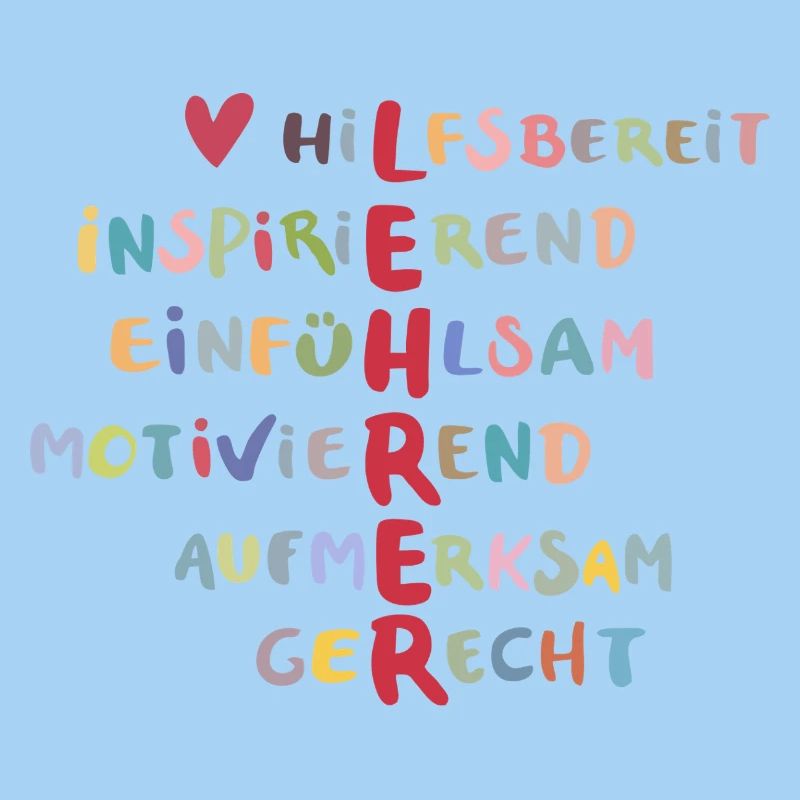 Farbenfrohe Werte Collage – Hilfsbereit