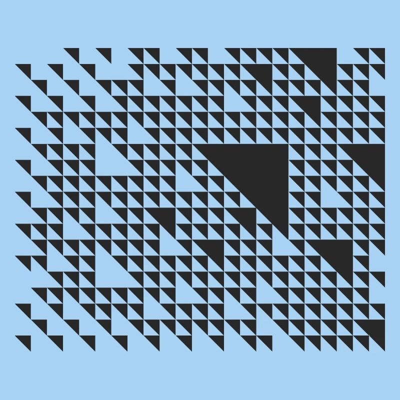 geometric triangles pattern design