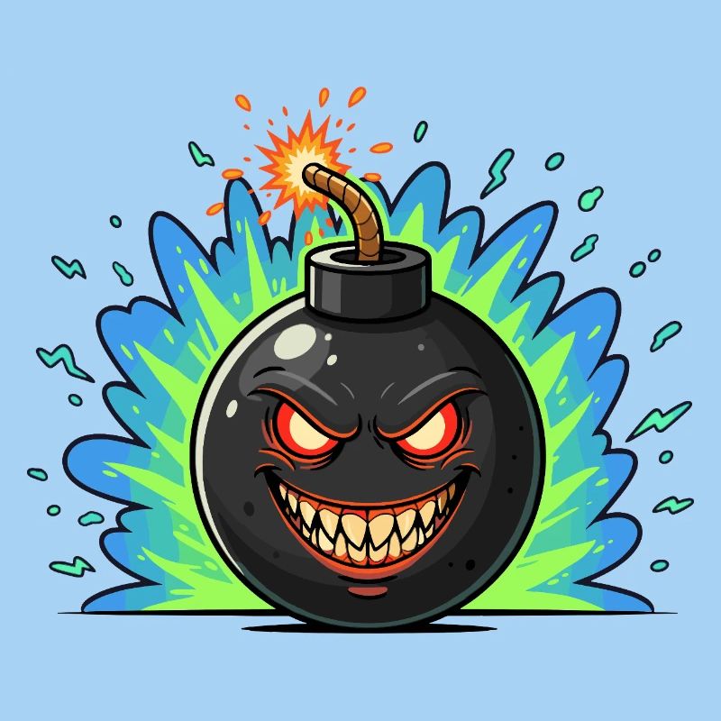 Angry Bomber Ball Neonburst