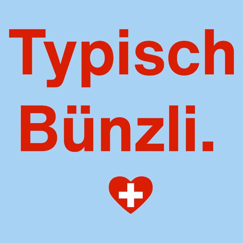 Typisch Bünzli. – Schweizer Minimal-Design