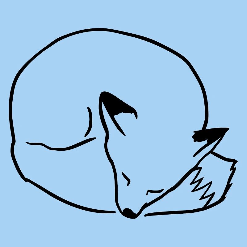 Fuchs schlafend: Niedlich, Kawaii & Comic Stil