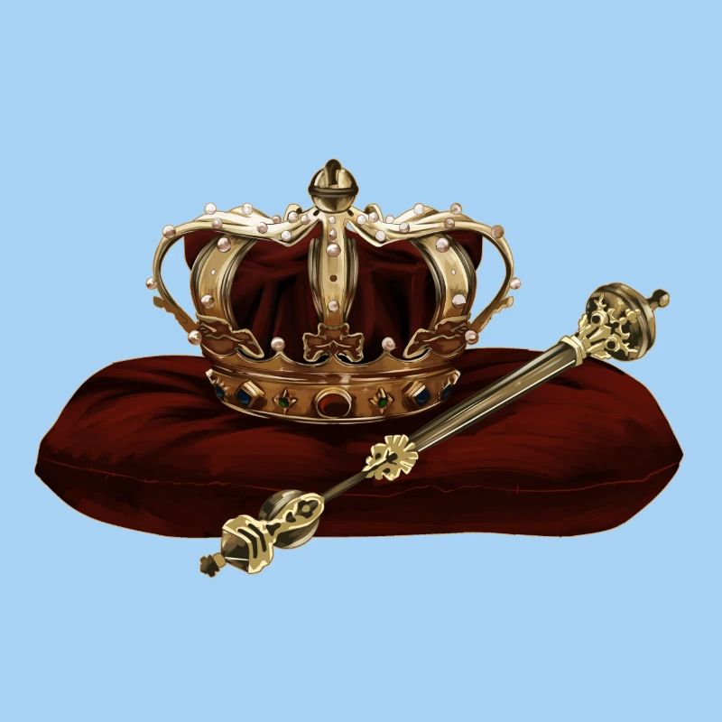 Crown and scepter