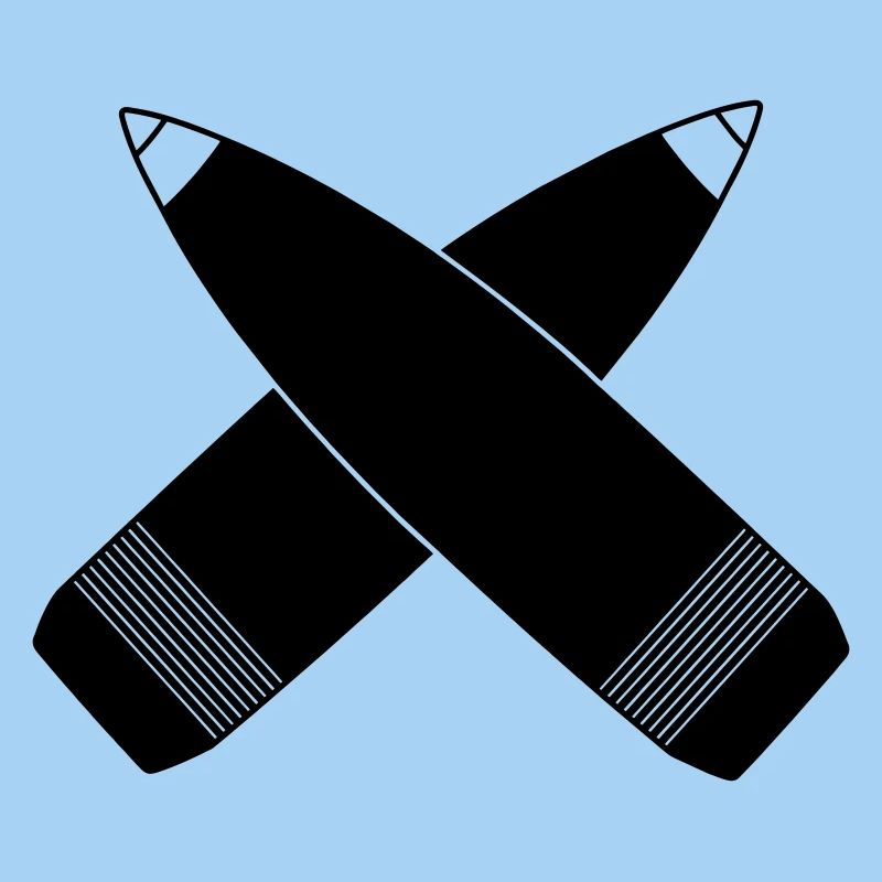 Deux grenades croisées