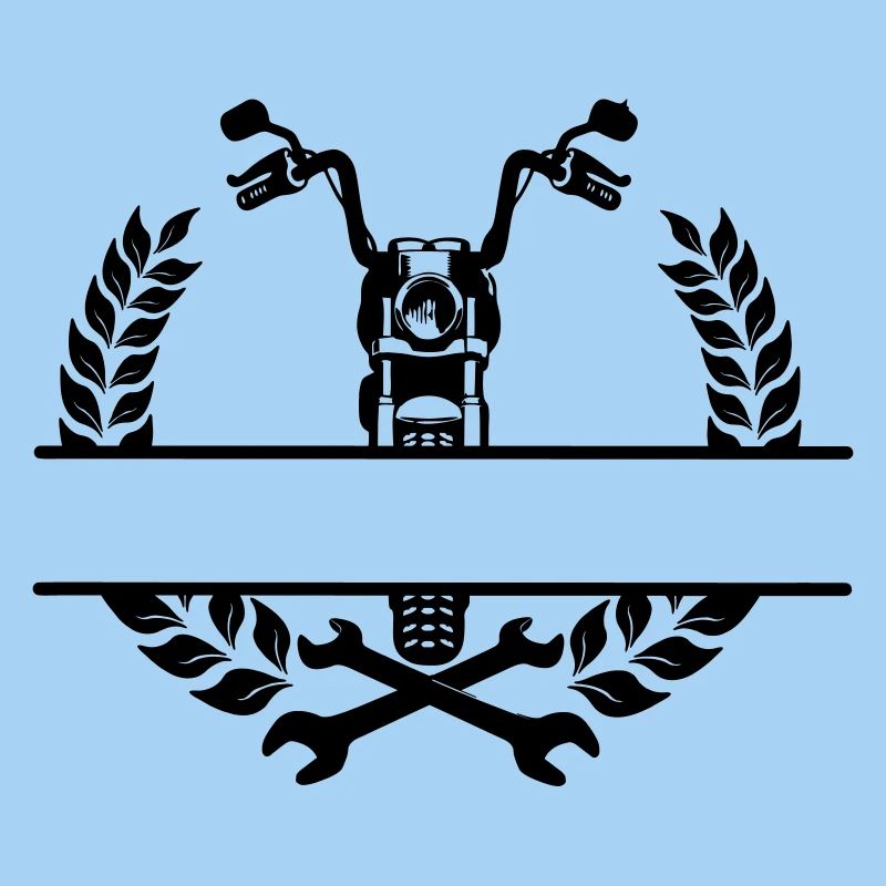 Motorradmechaniker- oder Werkstattlogo