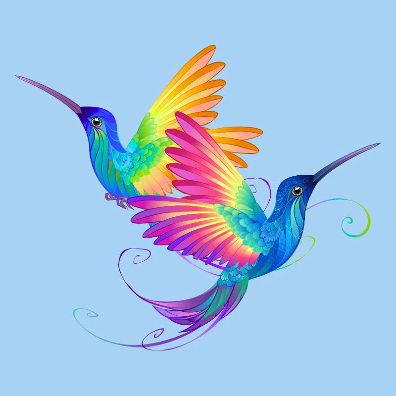 Rainbow bird pride