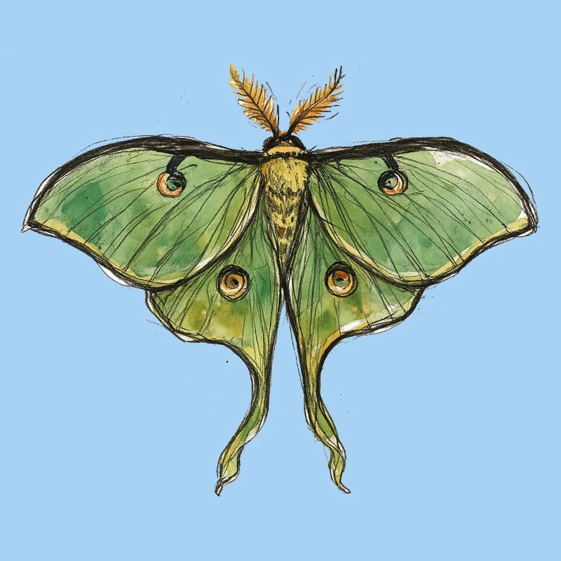 Luna Moth Nächtliche Magie