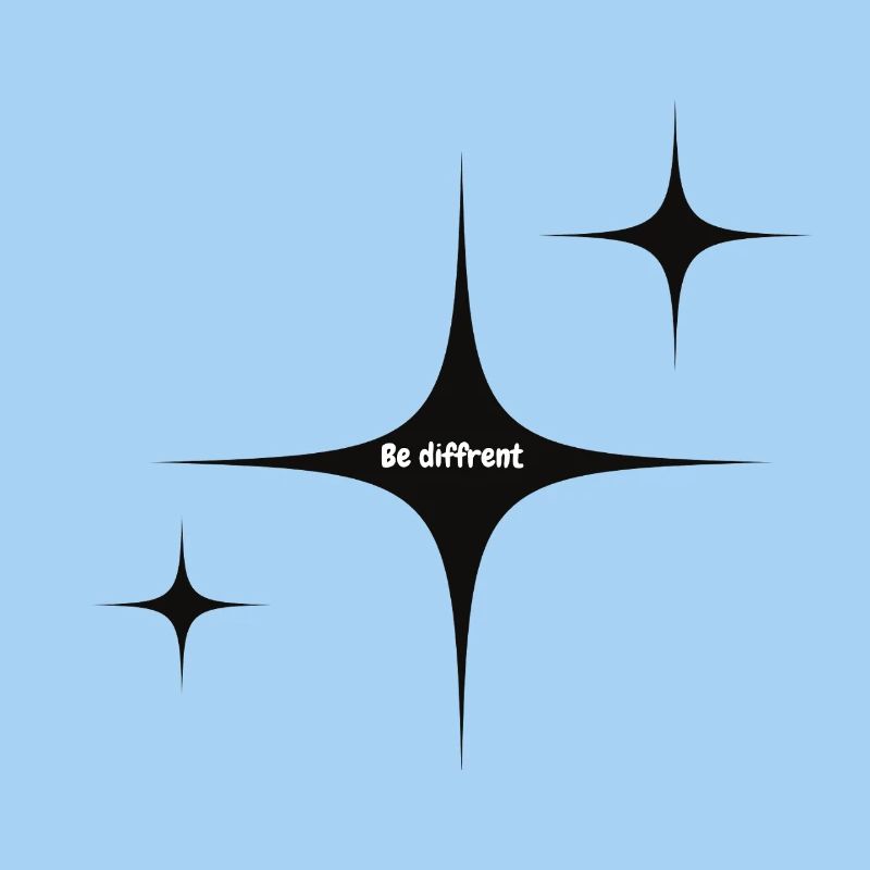 Sei anders Starburst Grafik