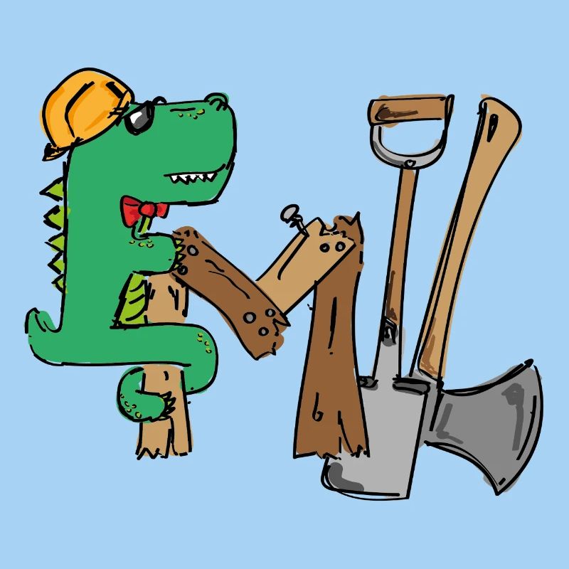Emil Croki de chantier avec outils