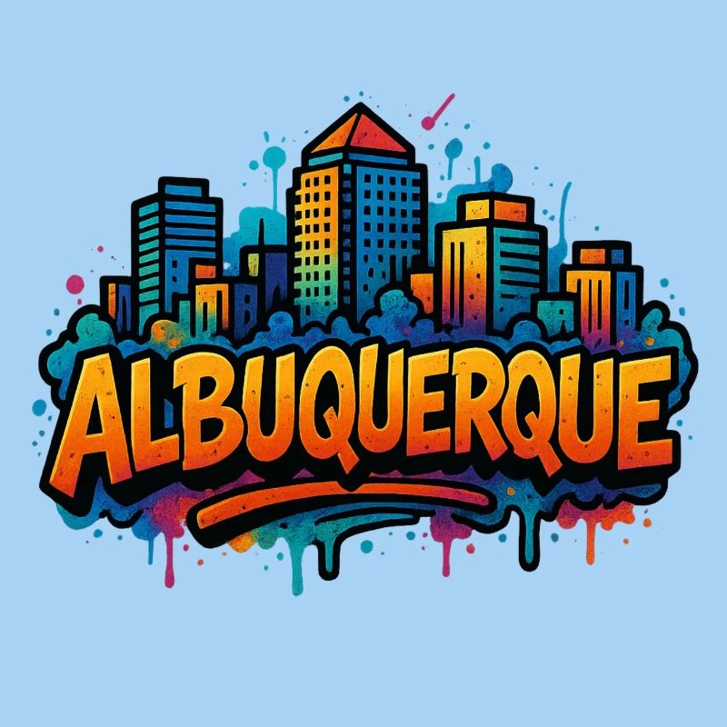 Silhouette de graffiti d’Albuquerque