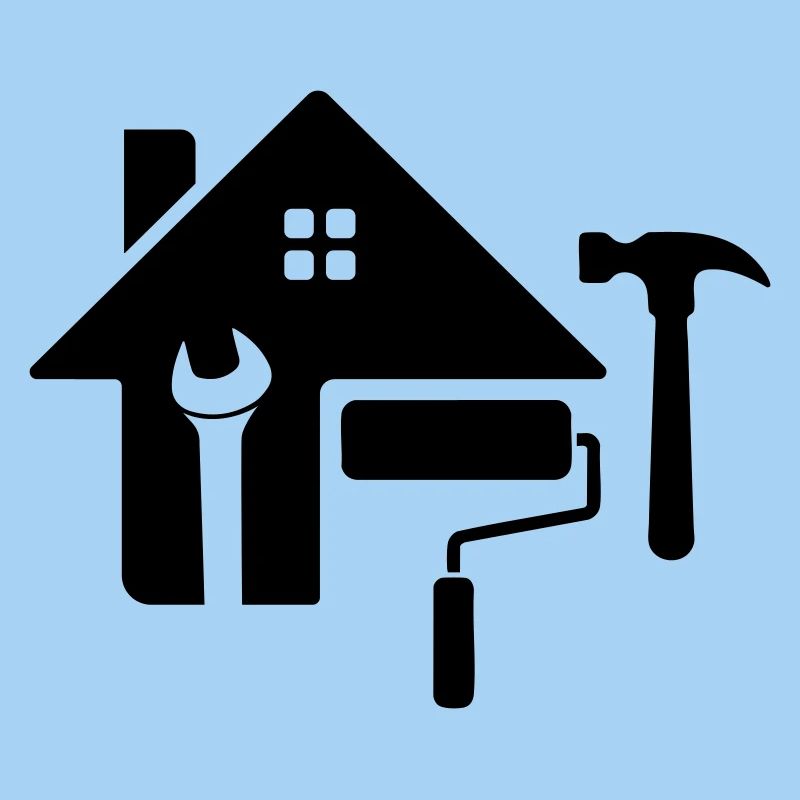 Craftsman Logo – Hammer, Key & Paint Roller