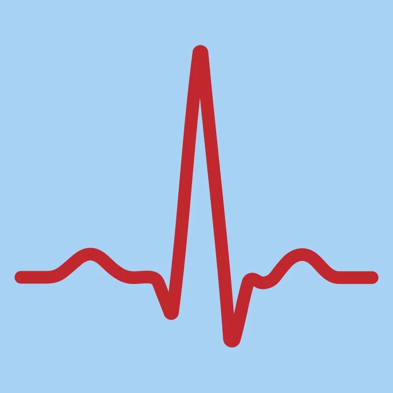 Bold Red Ecg Pulse Line