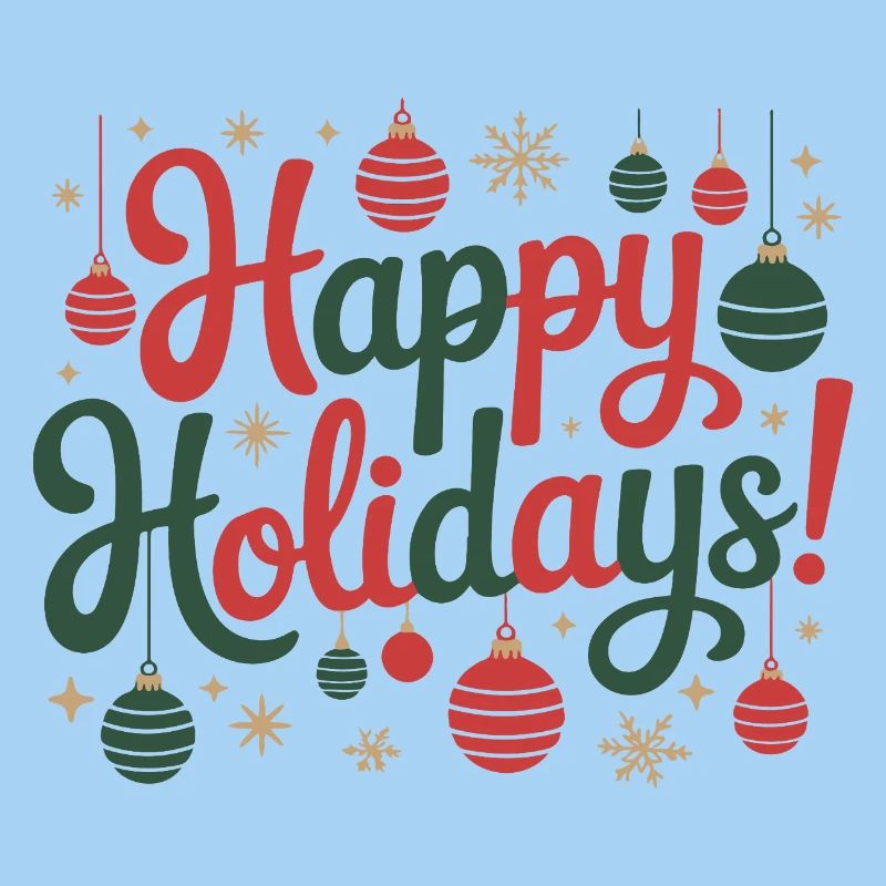 Happy Holidays Ornament-Skript