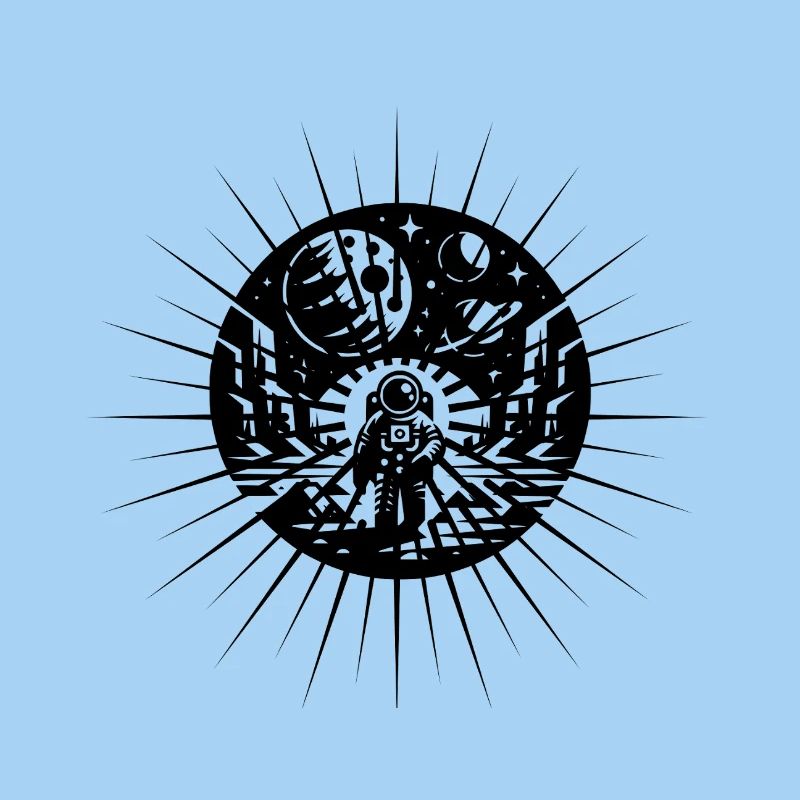 Astronaute Celestial Mandala Galaxy