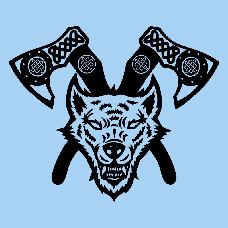 Äxte des schwarzen Wolfs und der Wikinger