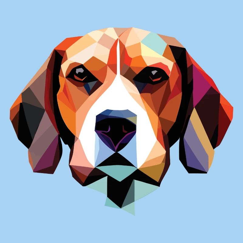 Beagle Hund Polygon