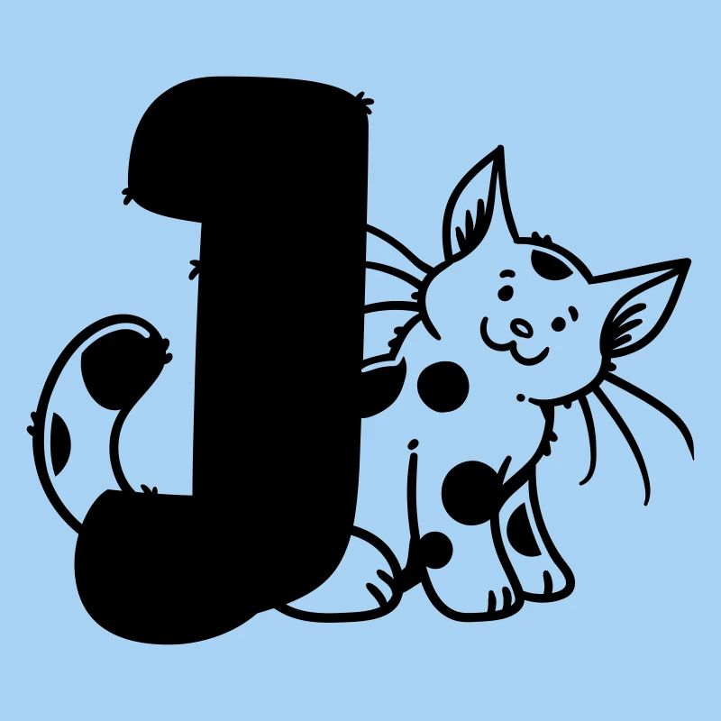 Katze Buchstabe J