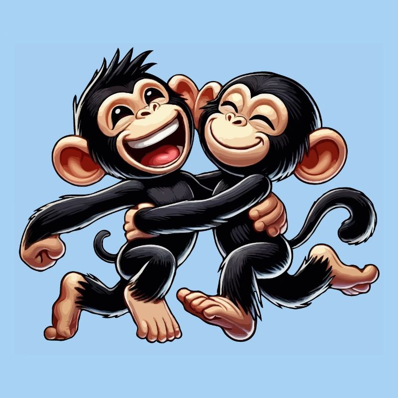Chimpanzee couple