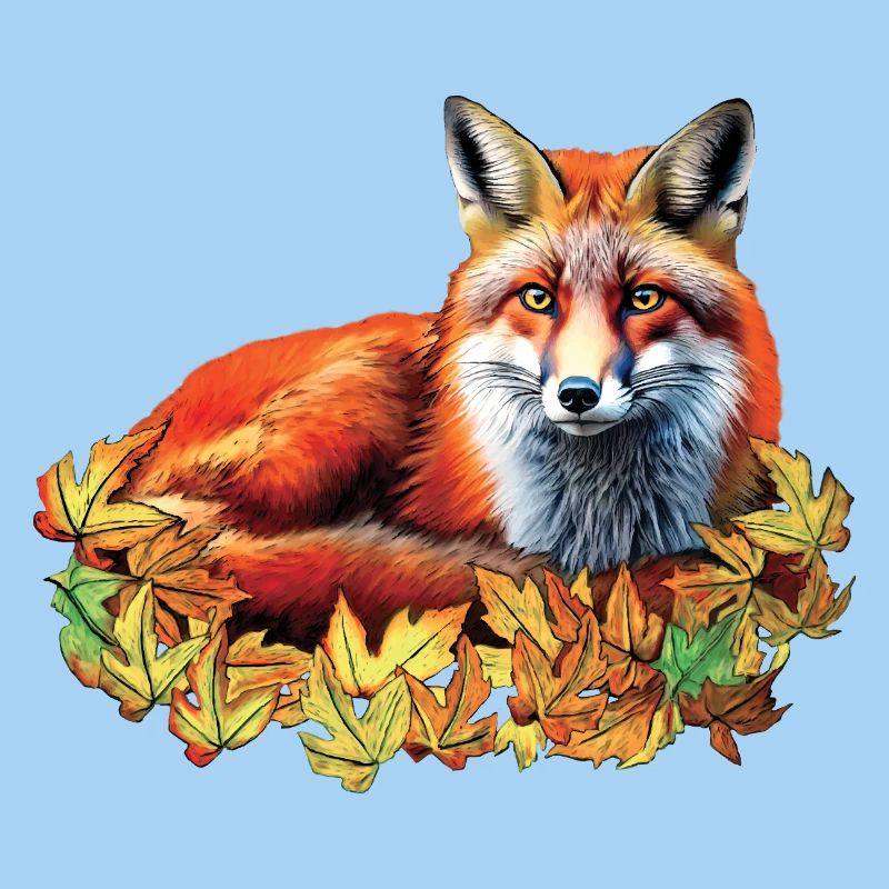 Red fox in autumn