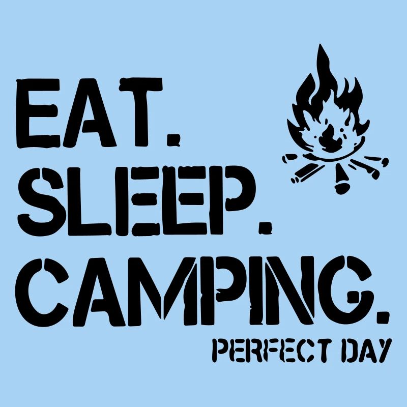 Essen, Schlafen, Camping