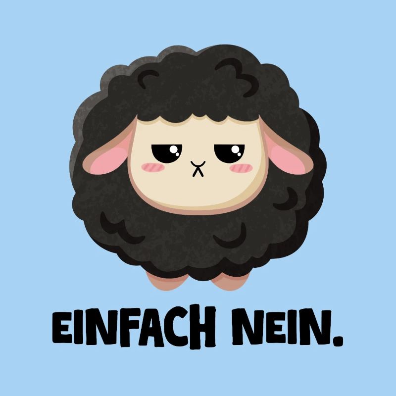 Grumpy Schaf Einfach nein