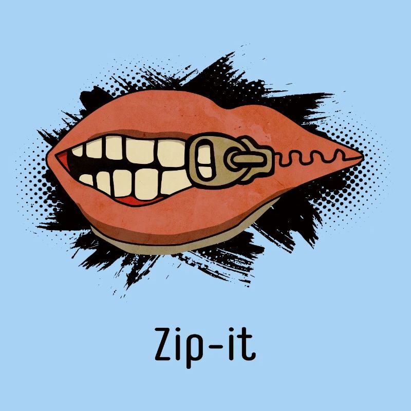 Zip it – Freches Statement im Pop-Art Look