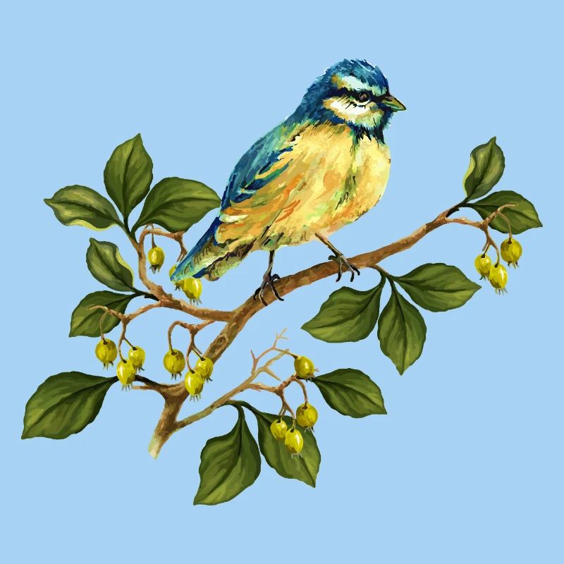 Bunter Vogel