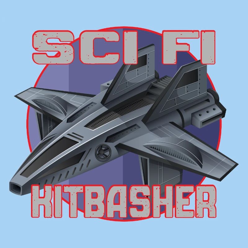 Conception de jet SciFi Kitbasher