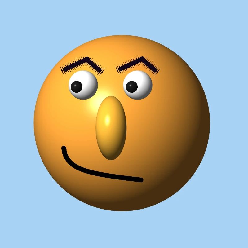 Verschmitztes Gesicht