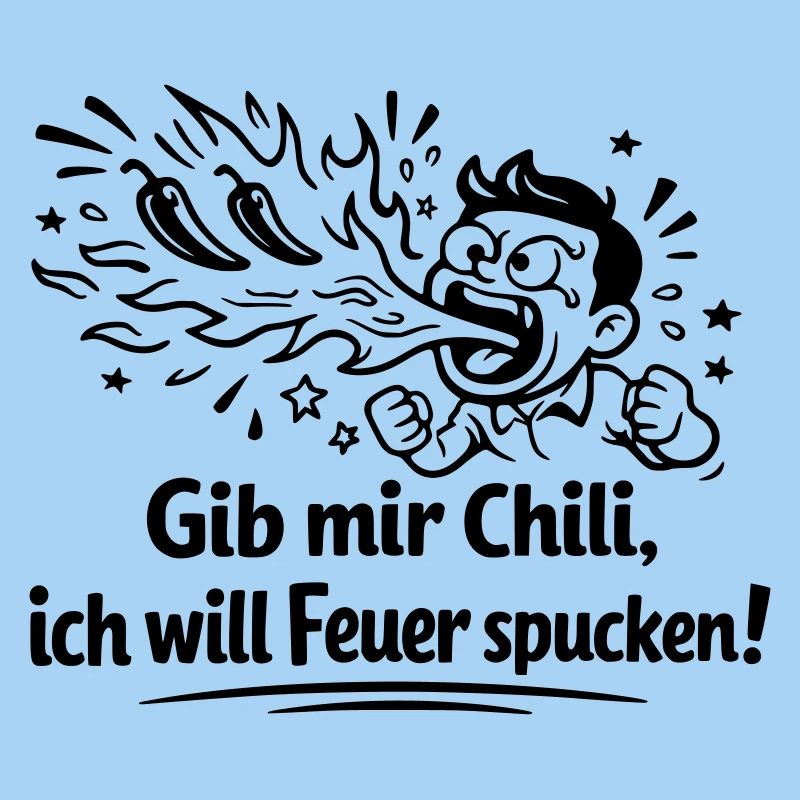 Fire Spitting Eating Chili