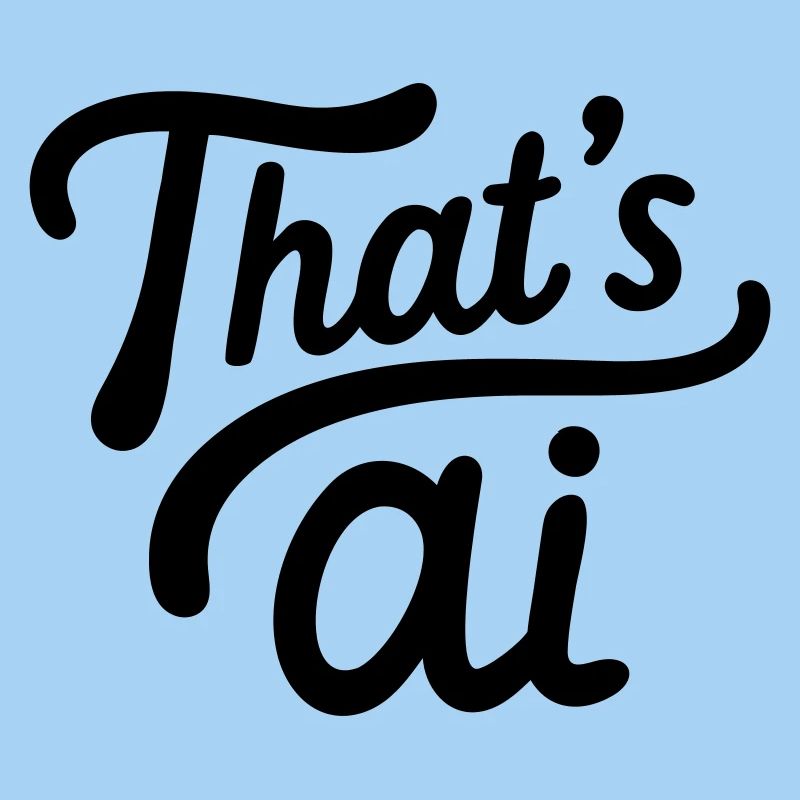 « C’est de l’IA » Typographie manuscrite