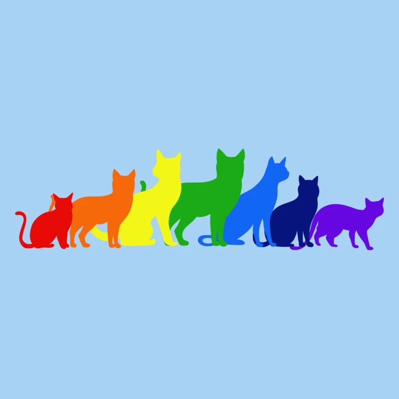 Regenbogen der Katzen