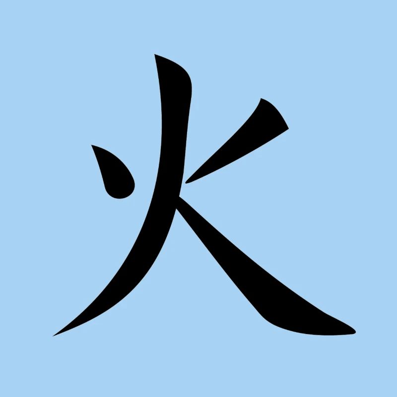 Kanji Feuer Fire