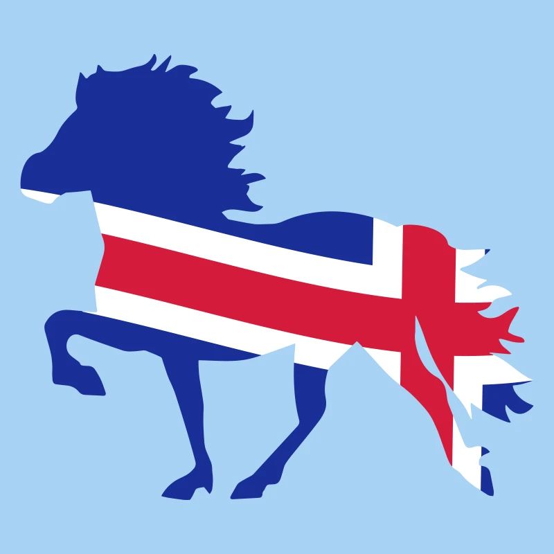 Islandpferd Flagge
