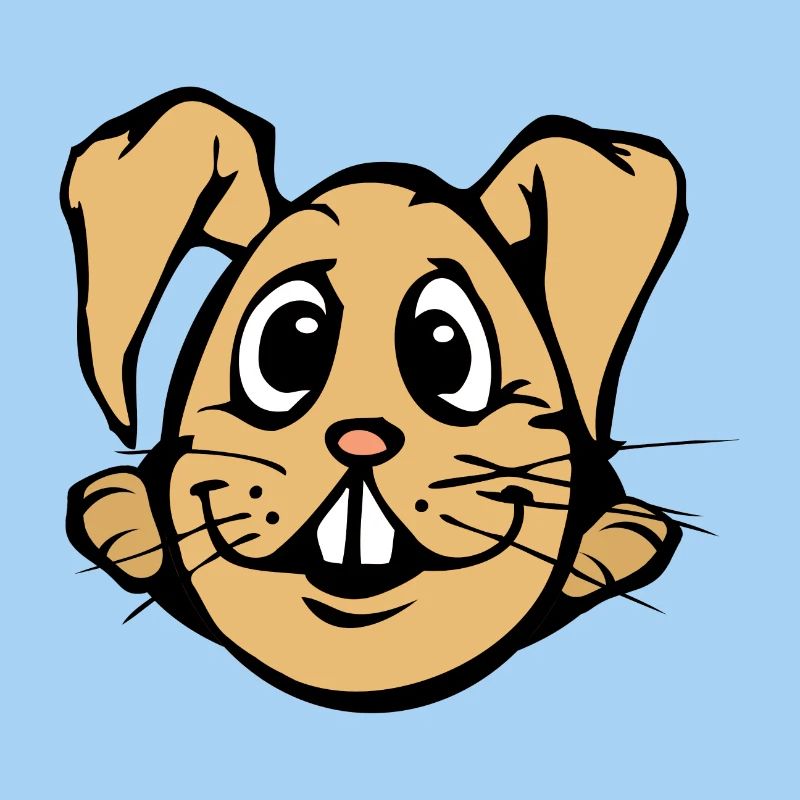 Rabbit! comic bunny egg funny egghead Easter