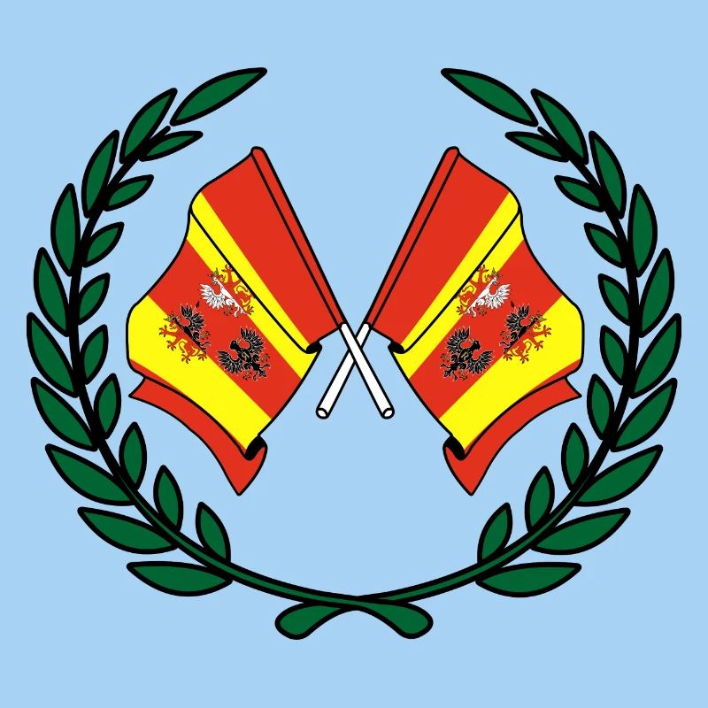 Flaggen Lorbeerkranz