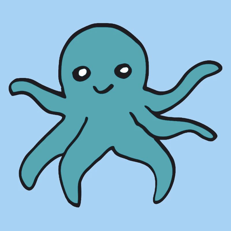 Pieuvre turquoise