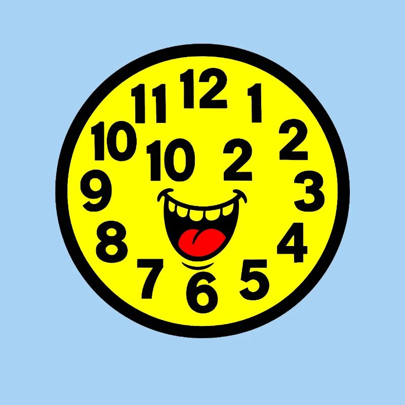 Cheerful Parodized Clock Design
