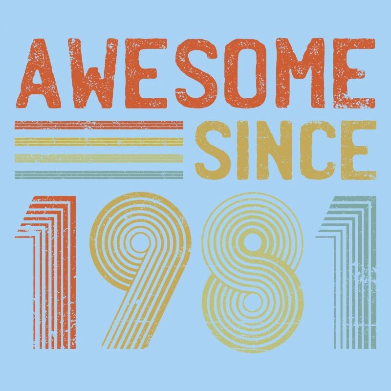 Retro 1981 Typography Design