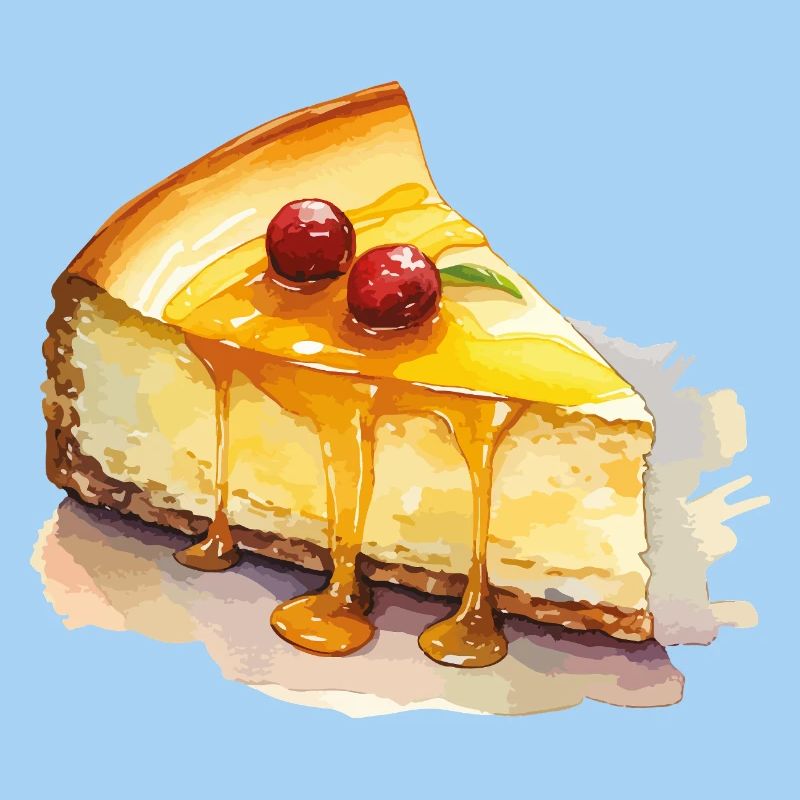Cheesecake Watercolor Dream