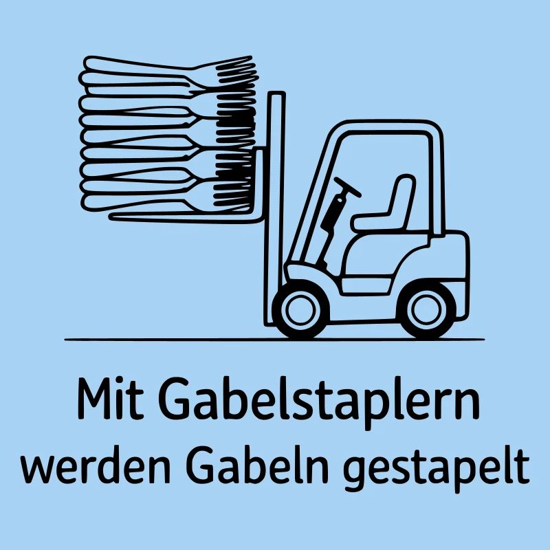 forklift pun fork stacking