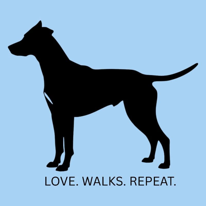 Dog Love Walks Repeat mongrel