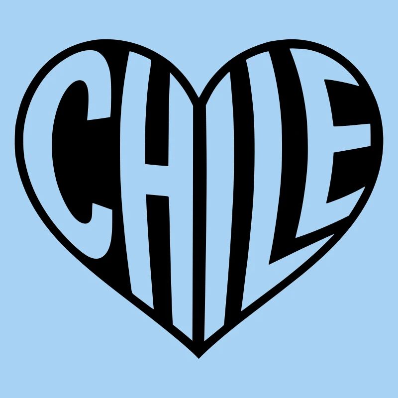 Chile Heart Typography