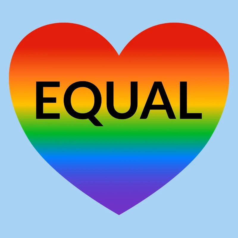 Equal Heart Rainbow Pride