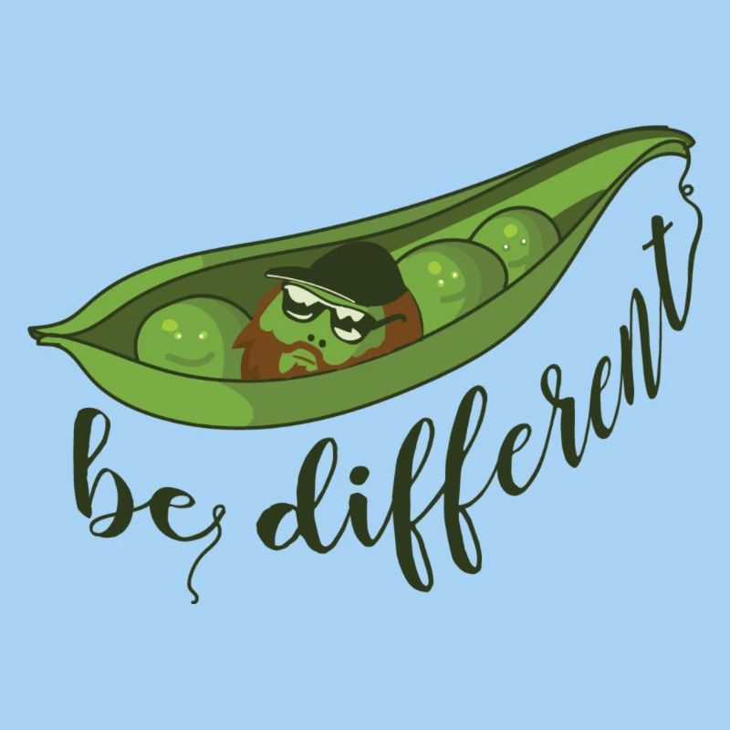 Erbse Hipster different 2