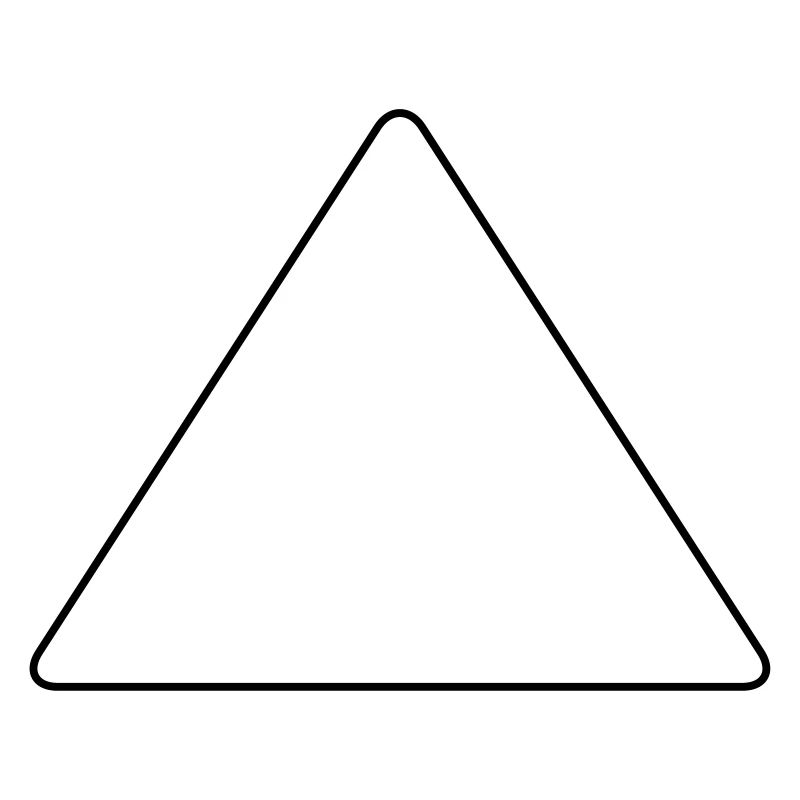 Triangle with rounded corners