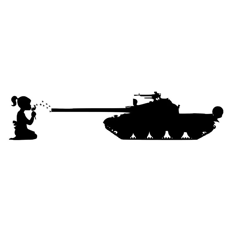 Panzer Mädchen Pusteblume 1 - Krieg Frieden no war
