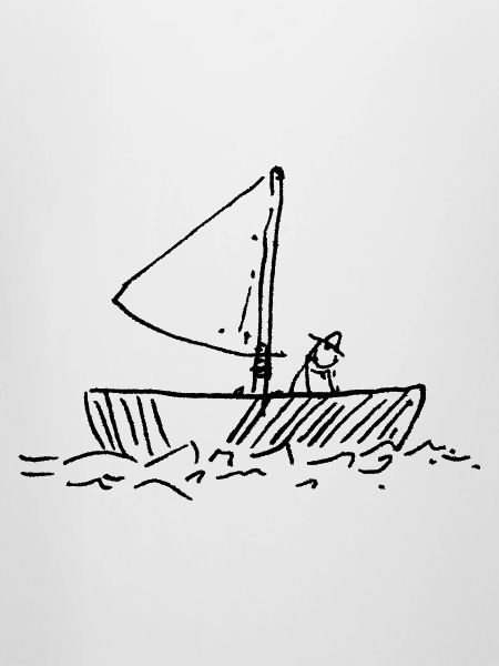Fischer im Boot