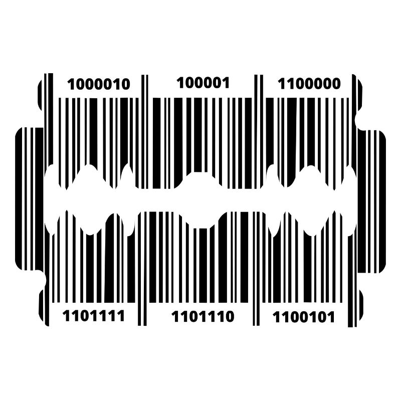 Razor blade with secret code