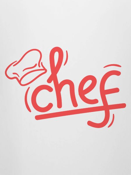 Red Chef Sketch Elegant