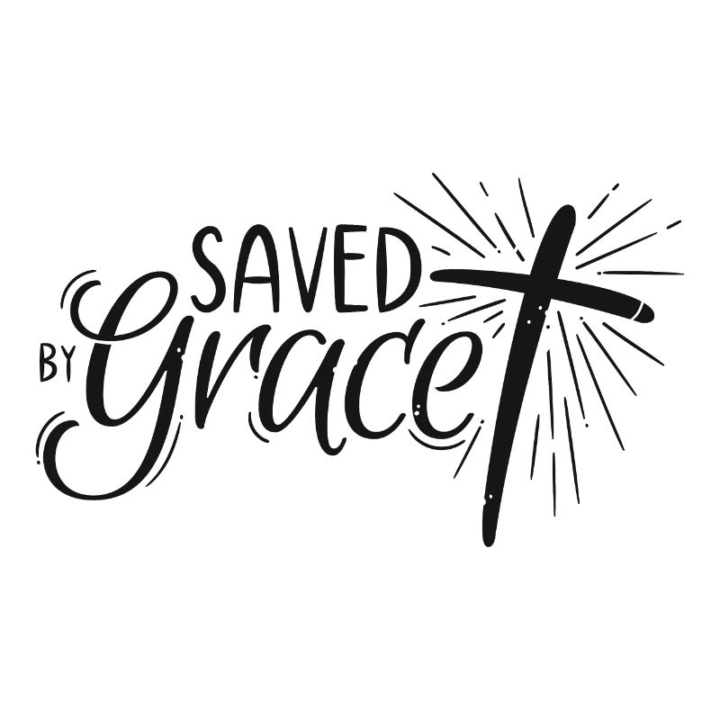 Saved by Grace Lettering
